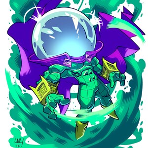 Chibi Mysterio 8.5x11&quot; Print