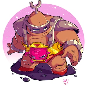 Chibi Krang 8.5x11&quot; Print