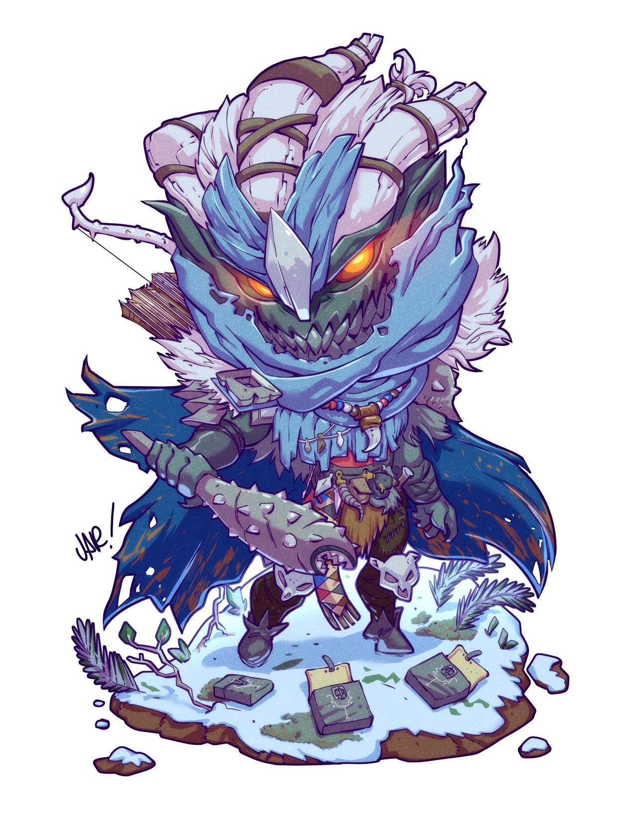 FROSTHAVEN Drifter Chibi 8.5x11