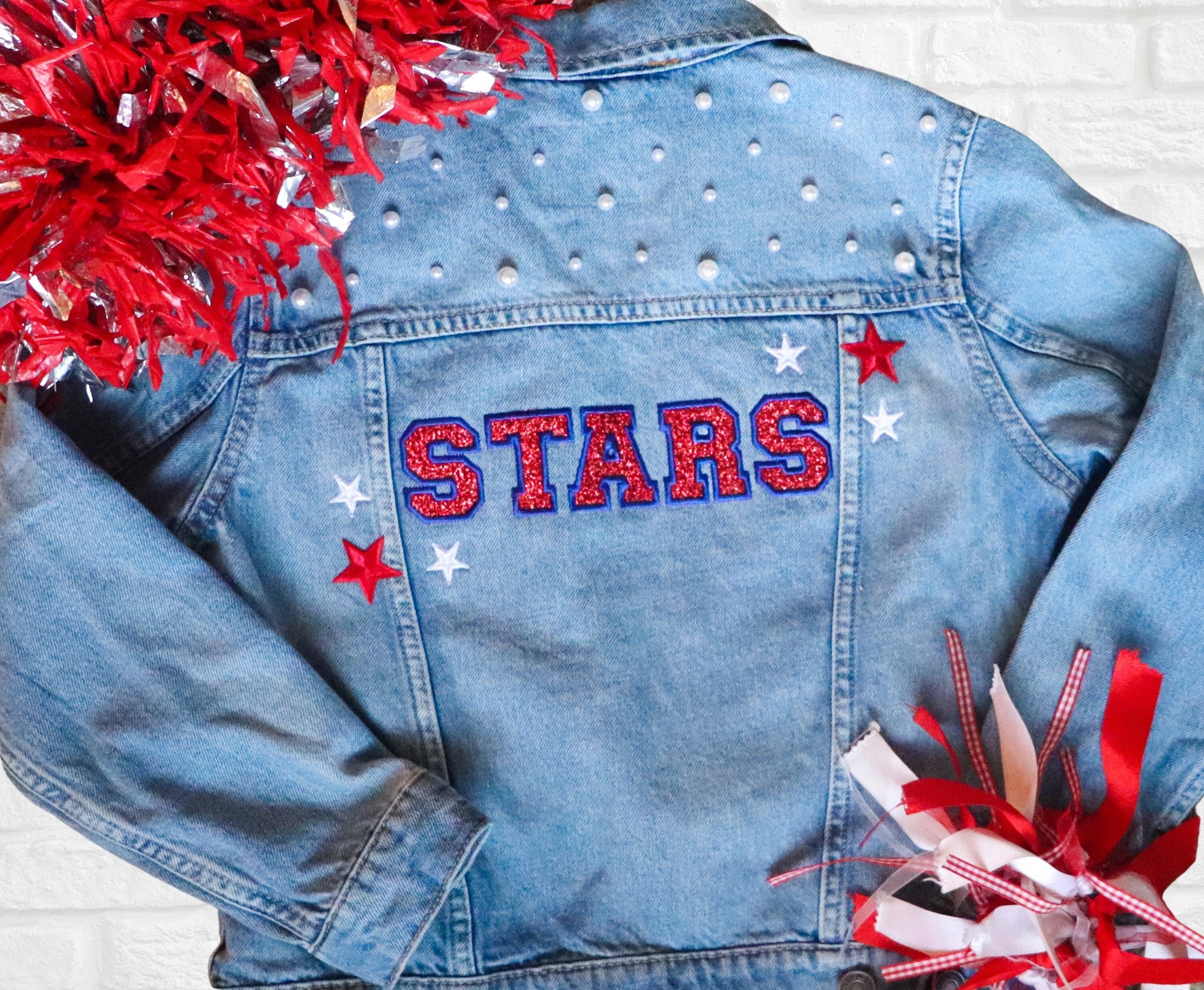 Fate Rhinestone Embellished Washed Denim Jacket – Six Sisters Boutique-NULU