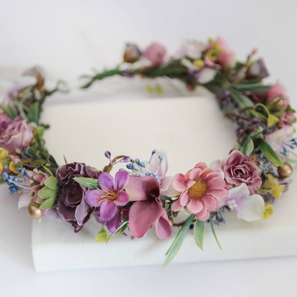 bridesmaid flower headpieces