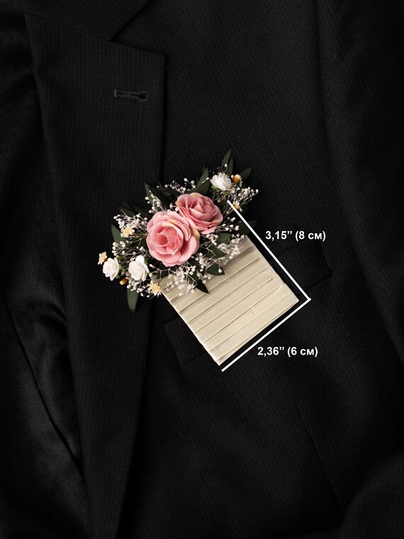 20 Pezzi Porta Fiore All'Occhiello In Plastica PVC Per Tasca - Supporto Trasparente Per Boutonniere, Fazzoletto O Fiore, Senza Spilla, Per Matrimoni E Feste