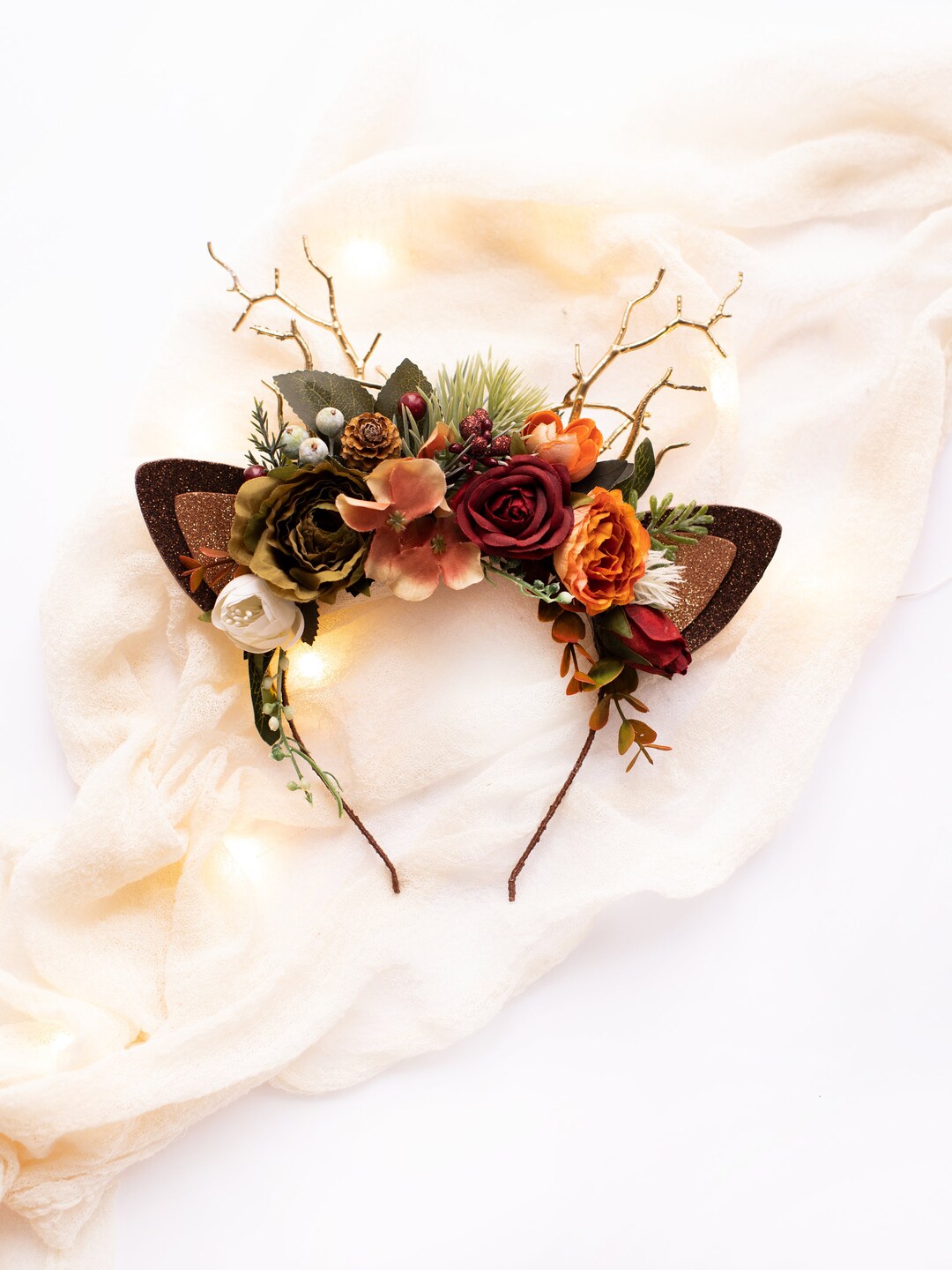 Burnt Orange Knotted Headpiece main image 1