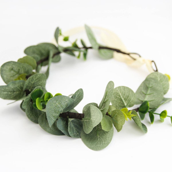 Green Leaf Crown Etsy
