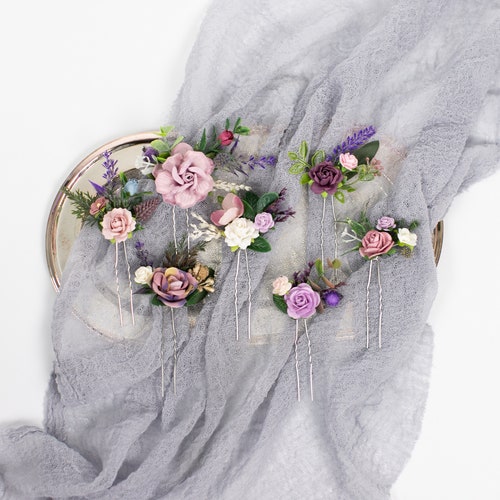 lilac headpiece for wedding