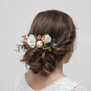 Boho Bridal Hair Comb, Rustic Wedding Comb, Bridal Comb