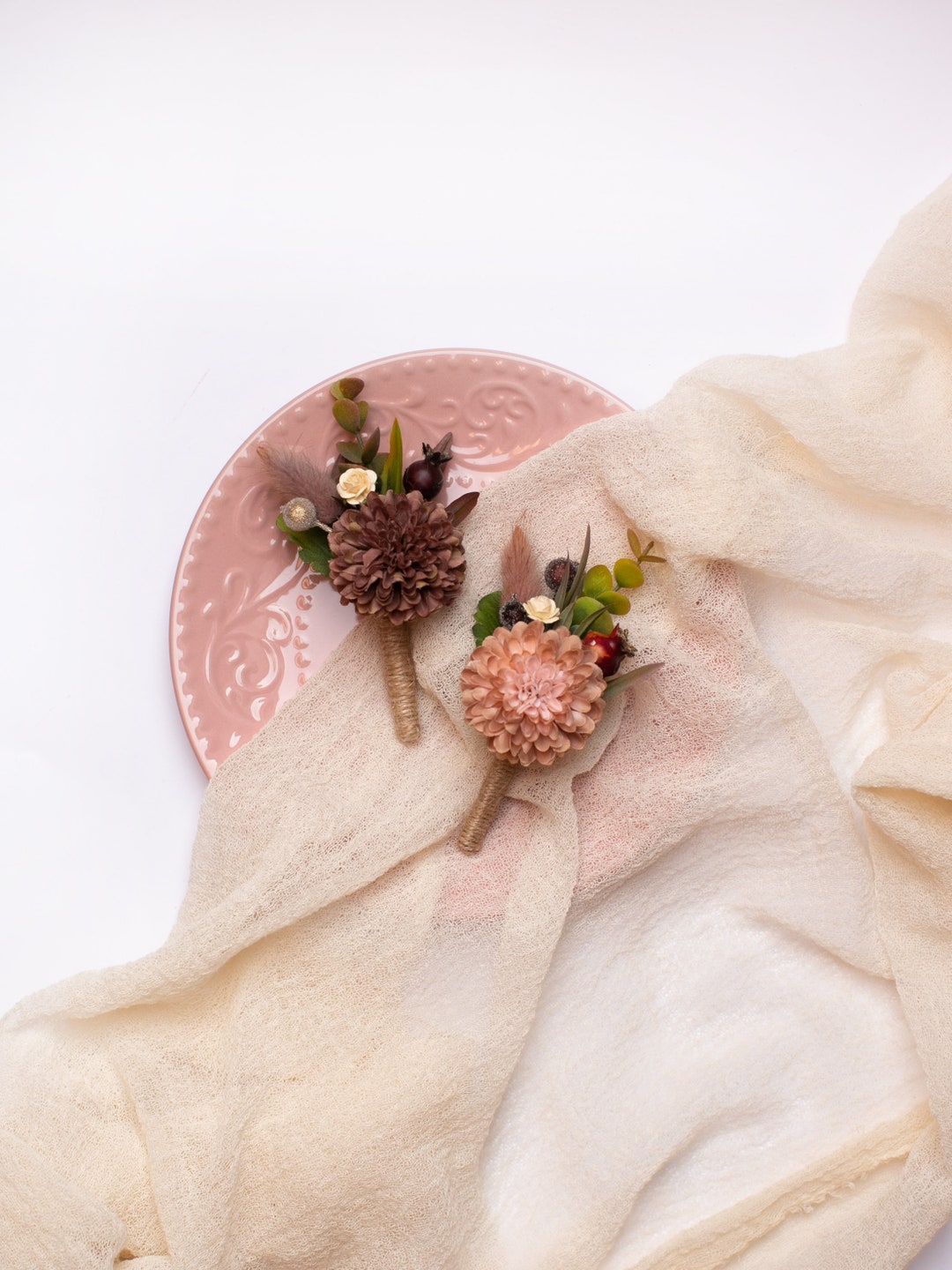 10 Supports Boutonnière Transparents - Pochette Souple Pour Mariage, Bal, Cérémonie