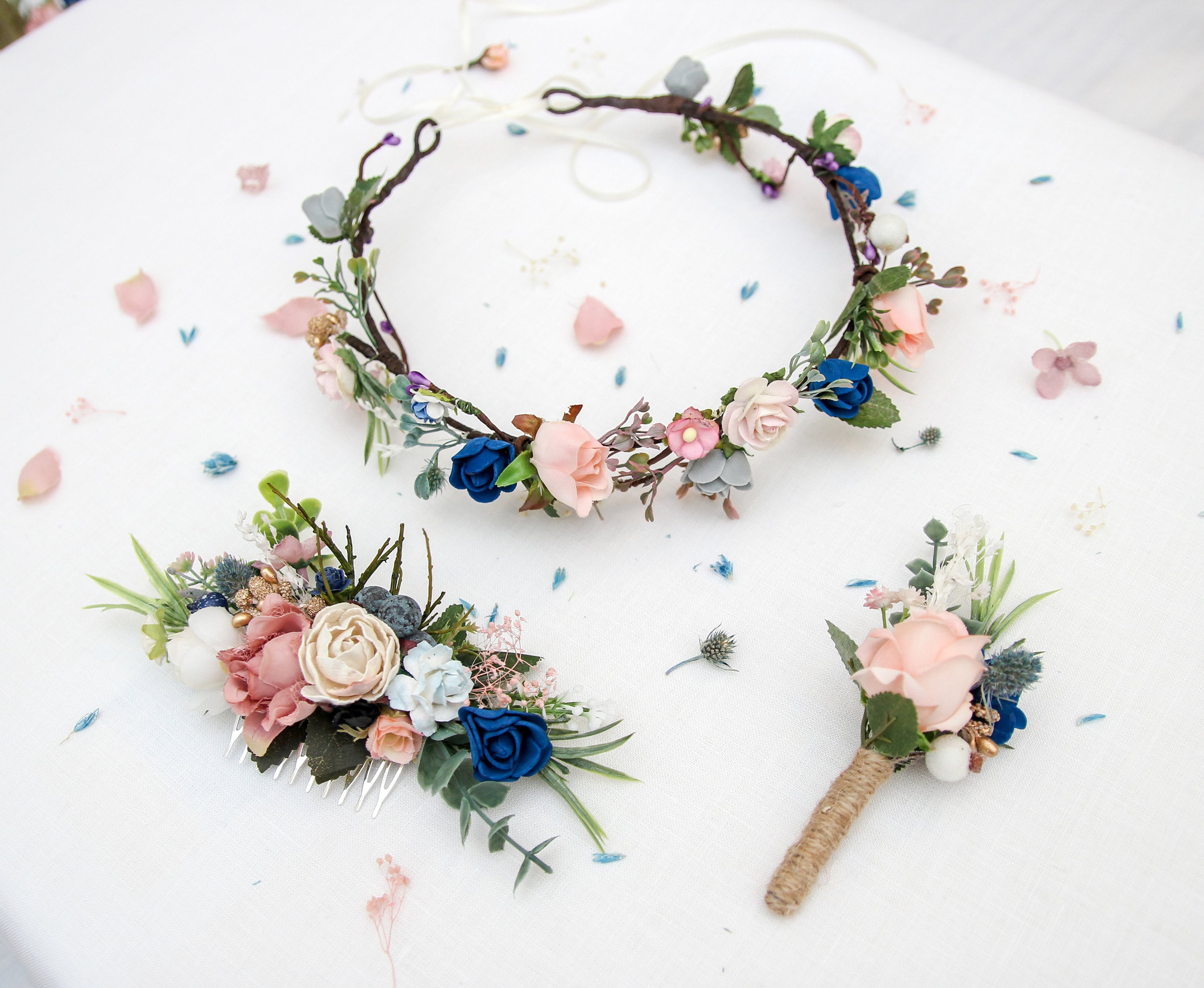 Dusty Blue Headband - Etsy display picture 2
