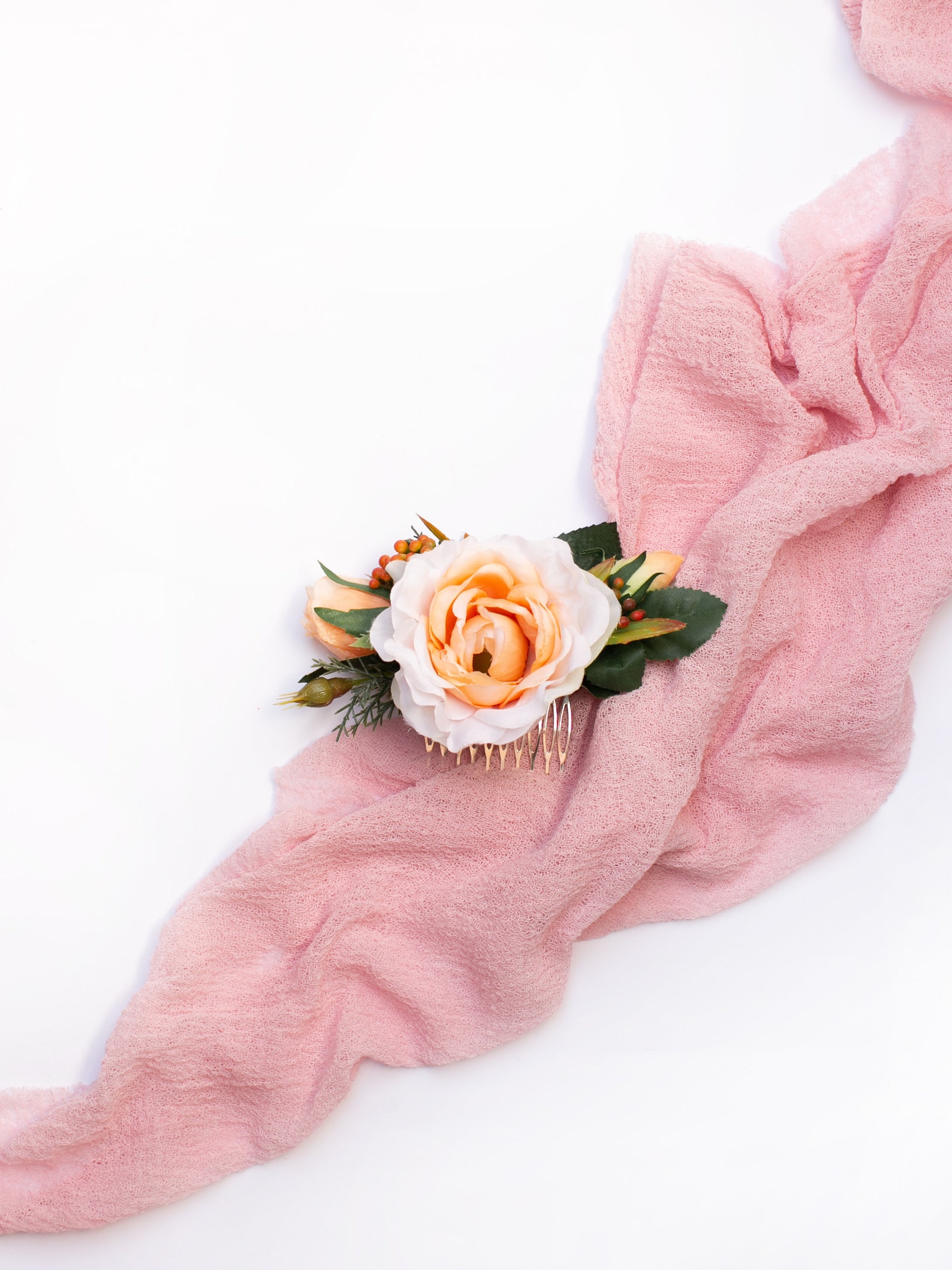 Fascia Floreale Per Capelli Donna – Corona Di Fiori Artificiali Piccoli, Accessorio Per Matrimoni E Feste
