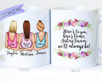 Sorority Big Little Mug: Personalized Sorority Sister Gift