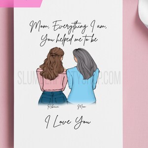 Personalized Mom Print | Personalized Gifts for Mom | Custom Mom Print | Personalized Portrait for Mom | Mom Birthday Gift | Mom Gifts