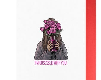 Obsession Movie Flower Scene | One Wish Willow Card | Freaky Nikki (5x7 with Red Envelope)