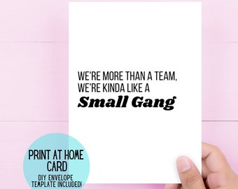 Team Appreciation Card | Team Building Card | Employee Recognition | Funny Thank You Team Greeting Card | Card from HR | Office Admin Thank