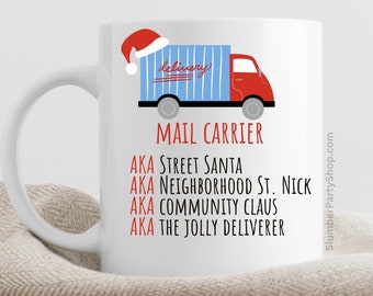 Mail Carrier Mug | for Mailman | UPS Thank you | USPS Thank You | Postal Worker Mug | Mail Man Thank you | Mailman Christmas