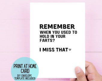 Funny Printable Anniversary Card | Wedding Anniversary Card | Digital Card | Funny Valentines Card | Love you Card | 1 year Anniversary