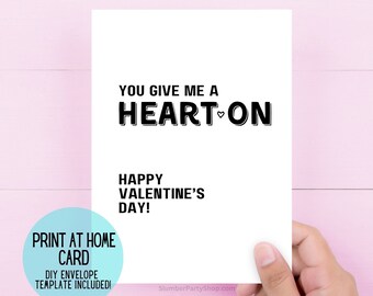 Funny Printable Valentine's Day Card | Wedding Anniversary Card | Digital Card | Funny Valentines Card | Love you Card | 1 year Anniversary