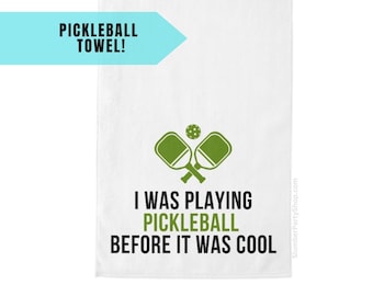 Pickleball Towel: Microfiber-Cotton Blend, Brass Clip