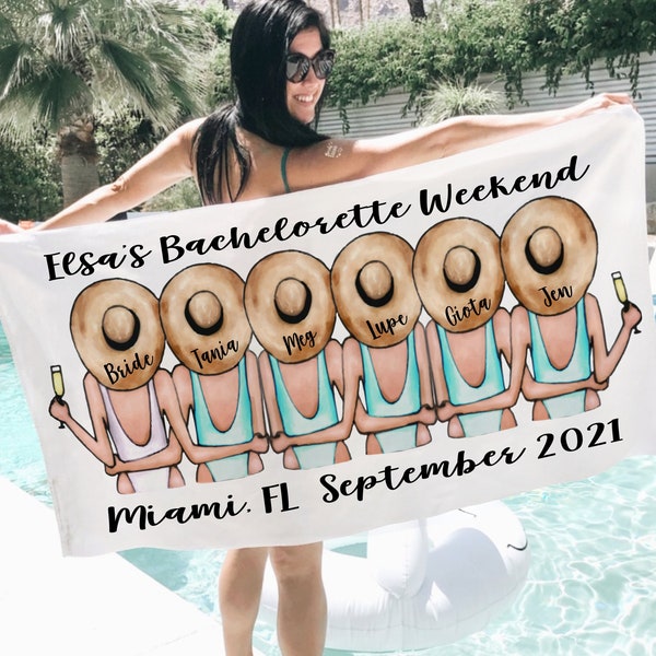 Bachelorette Beach Towels Etsy