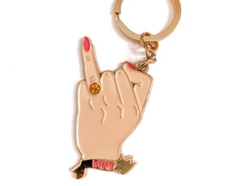 Newly Engaged Gift | Engagement Keychain | Engagement Funny | Fiance Key Chain | Ring Finger Shirt | Wifey Keychain | Does This Ring | Bride
