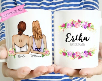 Custom Bridesmaid Mug: Unique Maid of Honor Gift