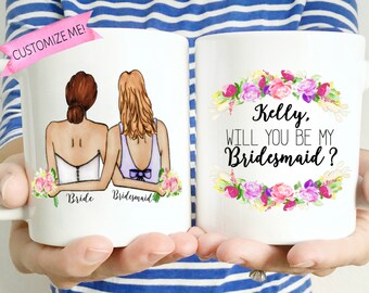 Custom Bridesmaid Proposal Mug: Personalized Maid of Honor Gift