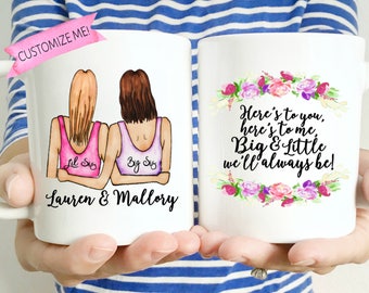 Big Little Sorority Gift | Big Lil Sorority Mug | Sorority Reveal | Sorority Gift | Little Sis gift | Gift for Big | Sorority Sister Gift