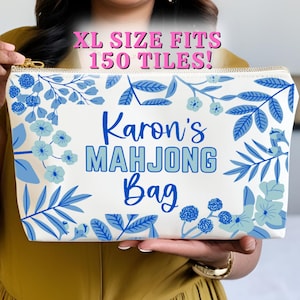 Mahjong Tiles Bag | Today is a Good Day for Mahjong | Mahjong Pouch for Tiles | Mahjong Bag | Cute Mahj Bag | Mahjong Gift | Mahjong Tote