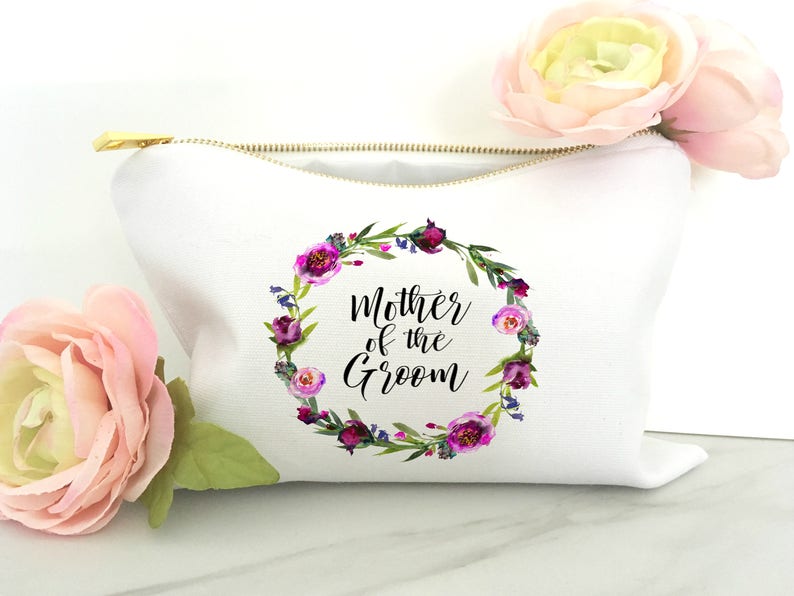 Mother of the Groom Makeup Bag Mother-of-the-Groom Gifts Bridal Makeup Bags Mother in Law Wedding Mother of the Bride Gift MOG image 3