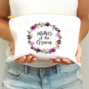 Mother of the Groom Makeup Bag Mother-of-the-Groom Gifts Bridal Makeup Bags Mother in Law Wedding Mother of the Bride Gift MOG image 2