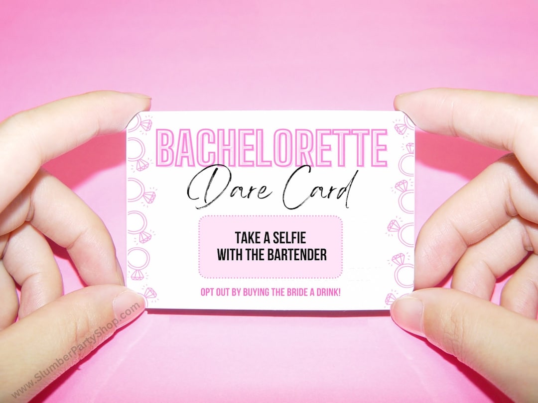 Dare Card Bachelorette Game Drinking Dare Bachelorette Drinking Game ...