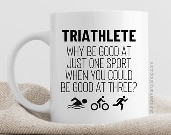 Triathlete Mug: Funny Swim Bike Run Gift