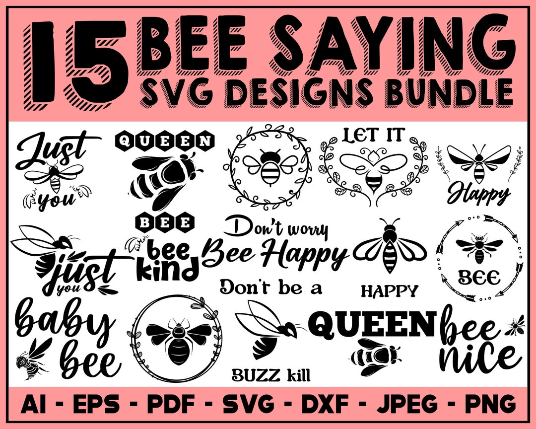 Biene Spruch SVG Bundle Biene SVG Designs Bienenkönigin svg Etsy