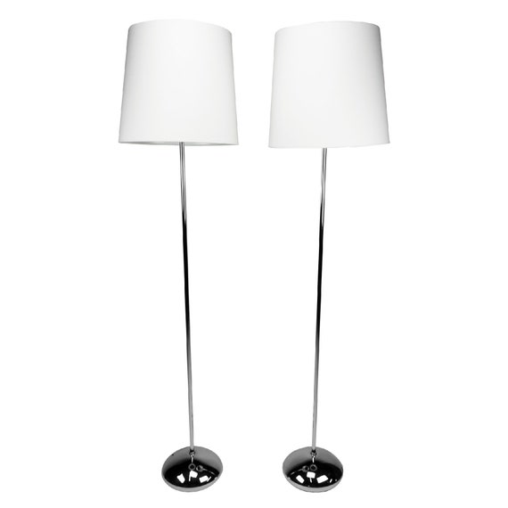 mid century chrome floor lamp