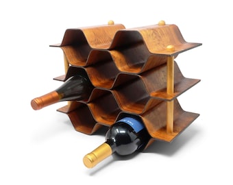 Rosewood & Beech Bentwood Wine Rack by Torsten Johansson for AB Formtra