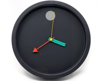 1980s Postmodern Wall Clock by Shohei Mihara for Wakita