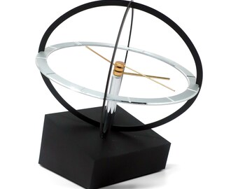 1980s Space Age Kinetic Desk Clock
