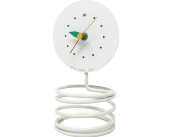 1980s Wakita Spring Table Clock