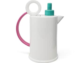 1980s Postmodern Ceramic Tea or Coffee Pot by Marco Zanini for Bitossi