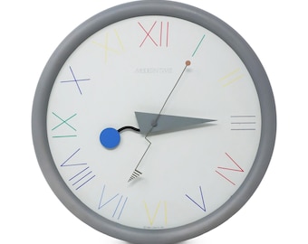 1980s Postmodern Canetti Wall Clock
