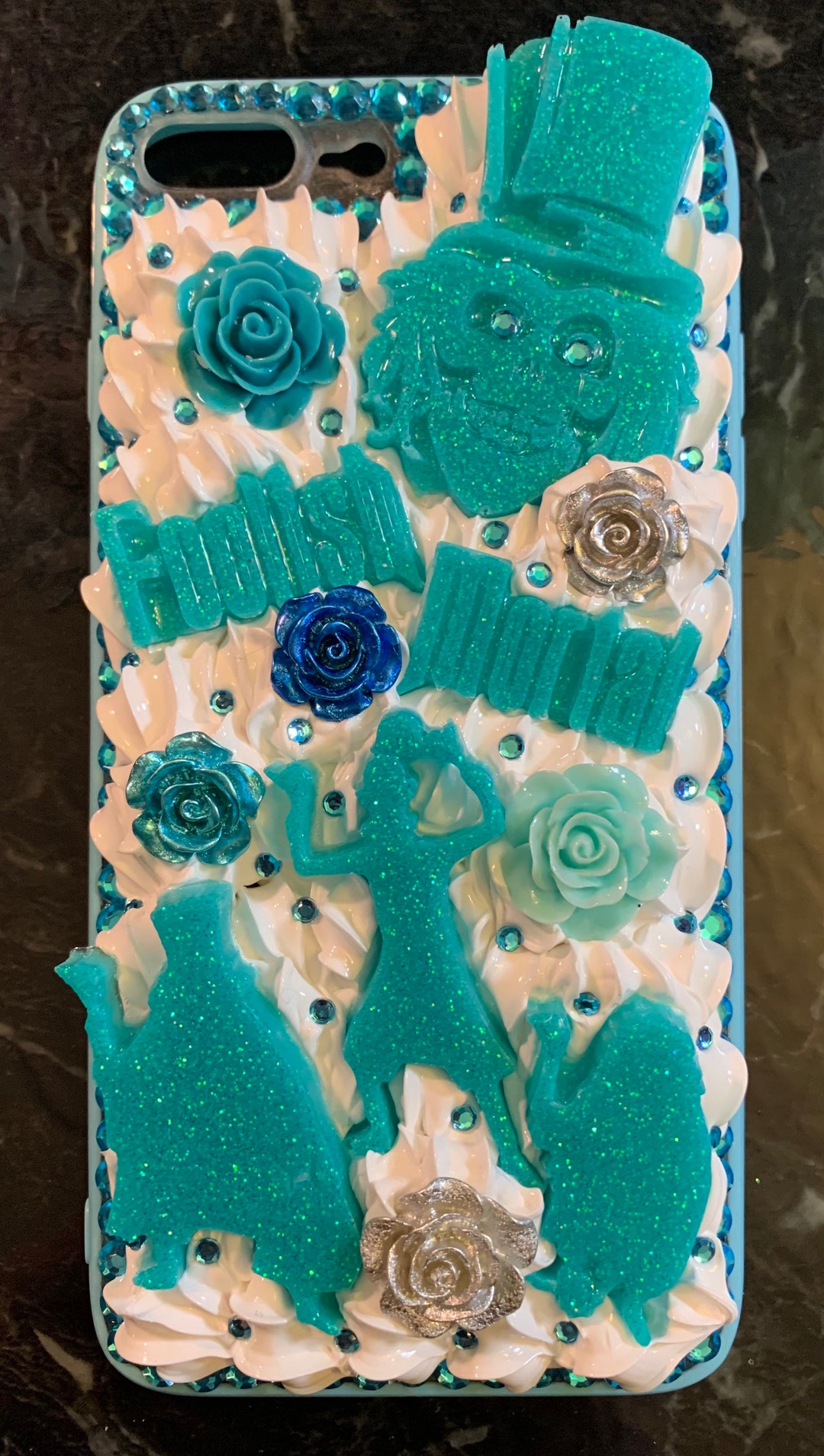 Teal / Baby Blue and White Foolish Mortal Hitchhiking Etsy