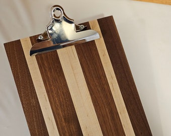 Walnut and Ash Hardwood Clipboard