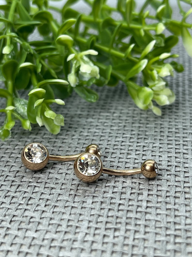 Titanium belly button ring piercing body jewelry
