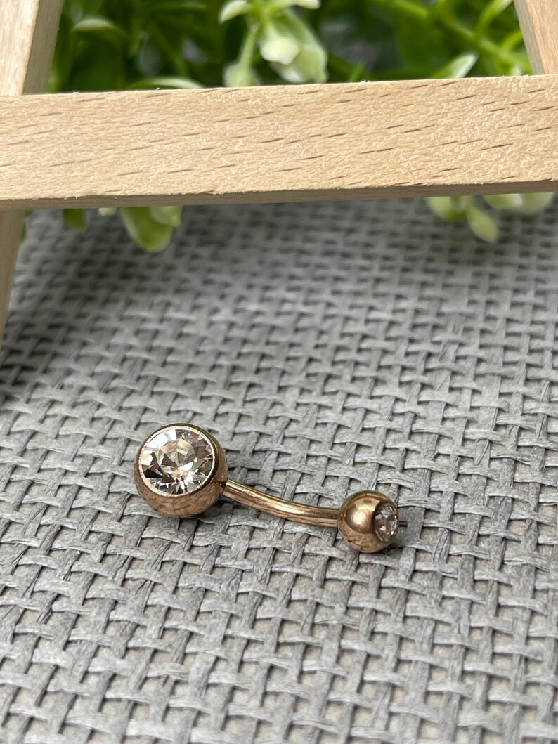 Titanium belly button ring piercing body jewelry