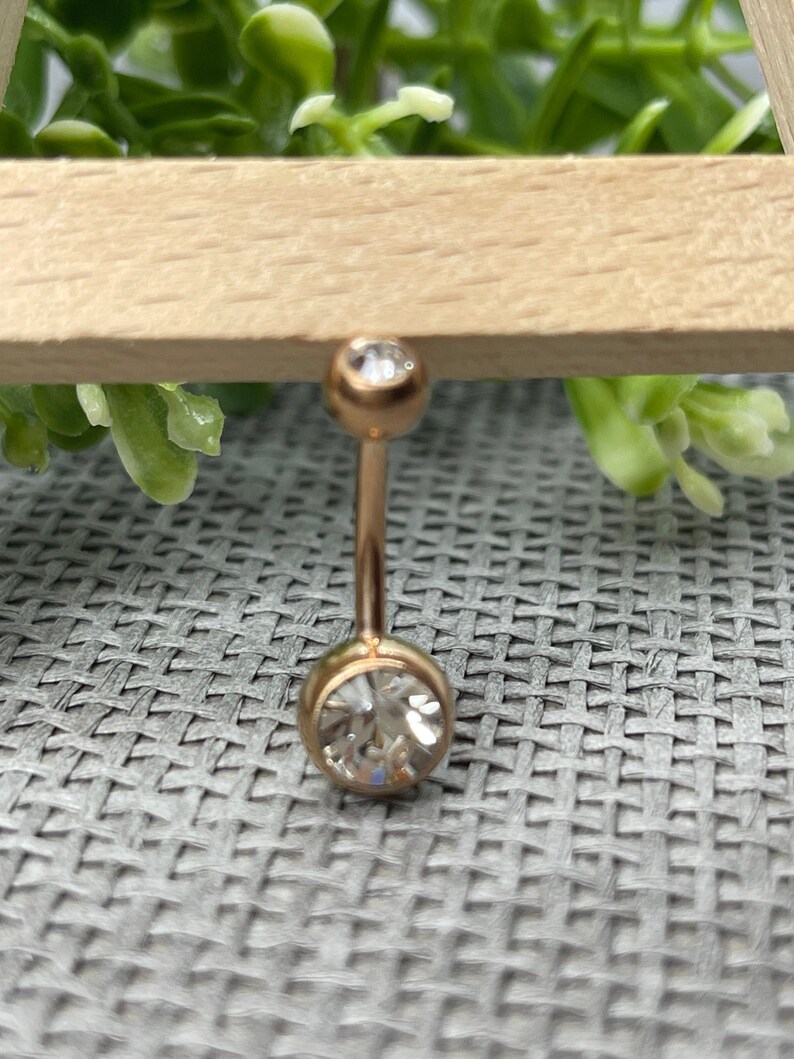 Titanium belly button ring piercing body jewelry