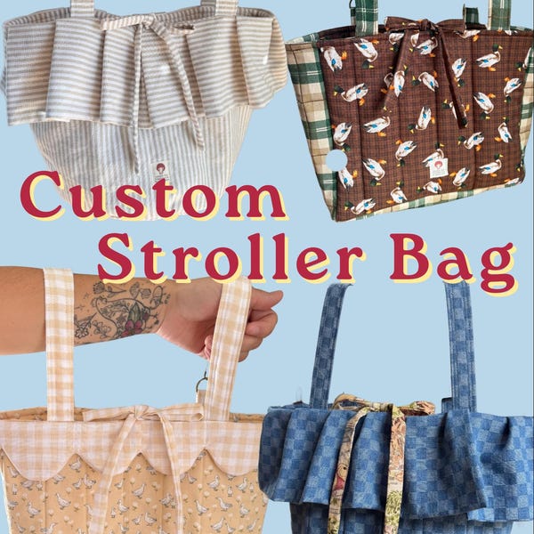 Build Your Own Stroller Bag | Custom Handmade Stroller Organizer for Everyday Adventures