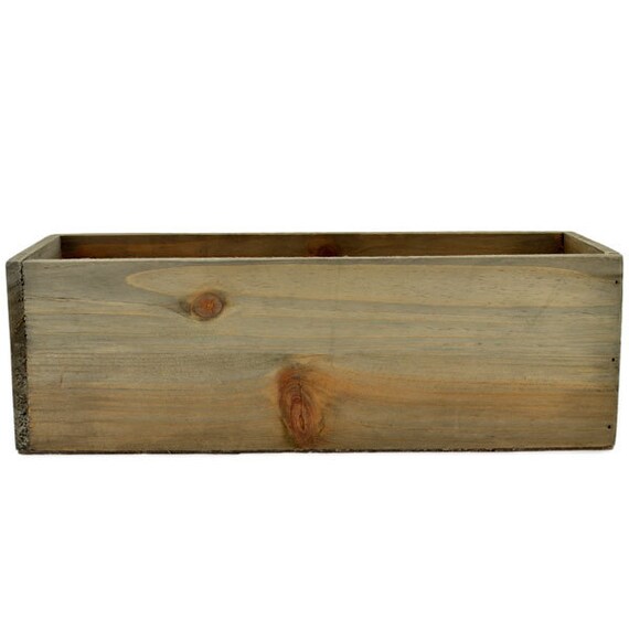 Rectangular Wooden Planter Box Image 0
