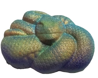 Snake Bath Bomb | Halloween Bath Bombs | Iridescent Bath Fizz | Vegan | Handmade | Cruelty Free