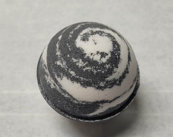 Enigma Bath Bomb | Black White Shimmer Bath Bombs | Vegan | Cruelty Free