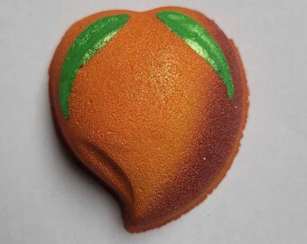 Peach Bath Bomb | Fruit Bath Bombs | Vegan | Handmade | Cruelty-Free Beauty