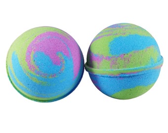 Blue Agave Bath Bomb | Handmade Bath Bombs | Vegan | Blue Purple Green Bath Fizz